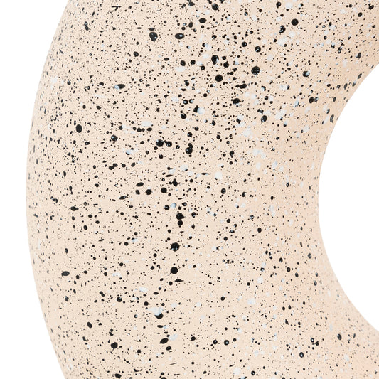 Βάζο Circkly pakoworld κεραμικό σε λευκή-μαύρη απόχρωση 27x9.5x30εκ - Hippiehome.gr