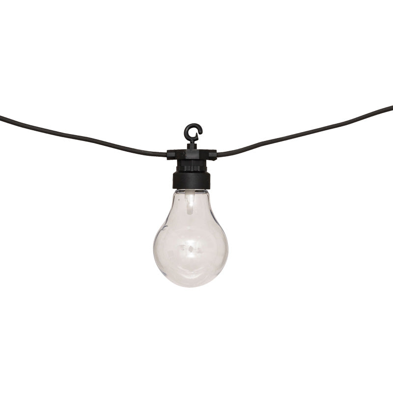 Διακοσμητική γιρλάντα με 10 led φωτάκια Karivan pakoworld σε μαύρη απόχρωση 490x12x6εκ - Hippiehome.gr