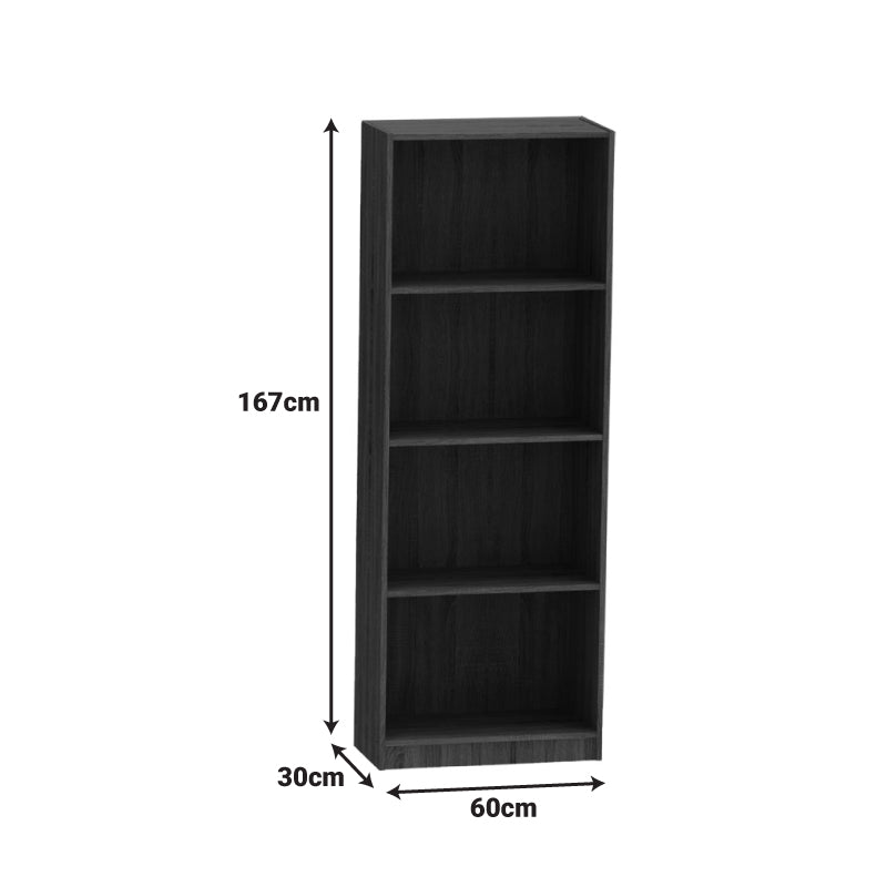 Φοιτητικό πακέτο επίπλων γραφείου Payton-Presley pakoworld ανθρακί-wenge σετ 2 τμχ - Hippiehome.gr