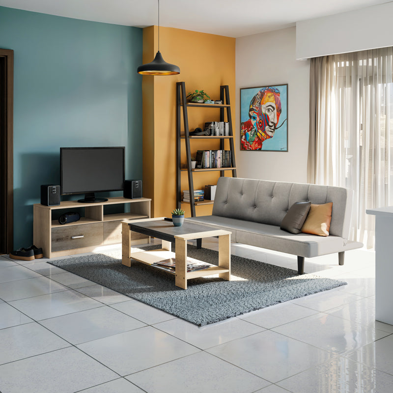 Φοιτητικό πακέτο επίπλων σαλονιού Ease pakoworld σετ 3τεμ - Hippiehome.gr