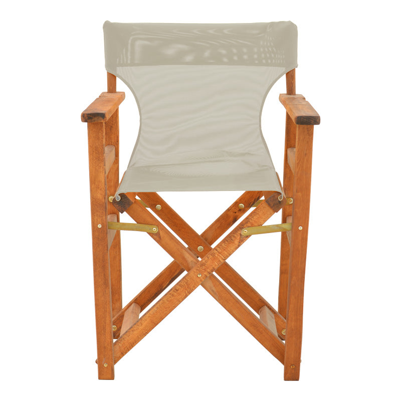 Καρέκλα-πολυθρόνα σκηνοθέτη Kompa pakoworld μασίφ ξύλο οξιάς καρυδί-πανί Nexus γκρι-μπεζ - Hippiehome.gr