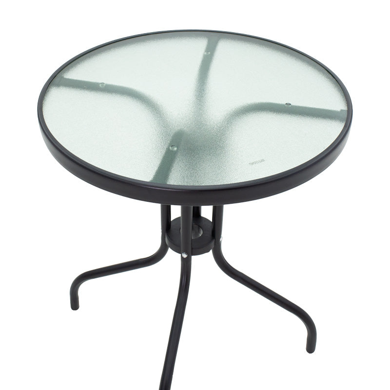 Τραπεζαρία Watson-Chari pakoworld σετ 3τεμ μέταλλο σε μαύρη απόχρωση - Hippiehome.gr