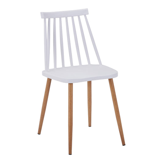 Τραπεζαρία Quana-Aurora I pakoworld σετ 5τεμ σε διάφανο-λευκή απόχρωση 120x70x75εκ - Hippiehome.gr