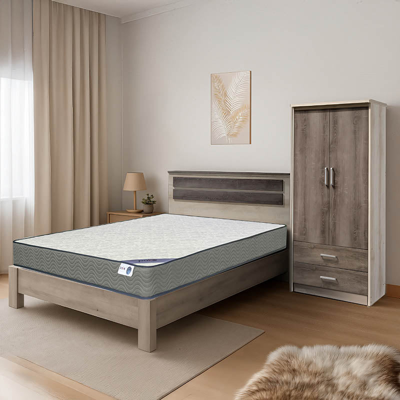 Φοιτητικό πακέτο επίπλων κρεβατοκάμαρας Whisper pakoworld σετ 3τεμ - Hippiehome.gr