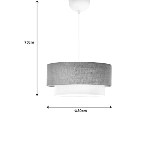 Φωτιστικό οροφής Sombre pakoworld γιούτα και ύφασμα σε μπεζ-εκρού χρώμα Φ30x15εκ - Hippiehome.gr