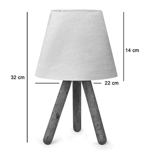 Επιτραπέζιο φωτιστικό PWL-1071 pakoworld Ε27 μπεζ -καρυδί Φ22x32εκ - Hippiehome.gr