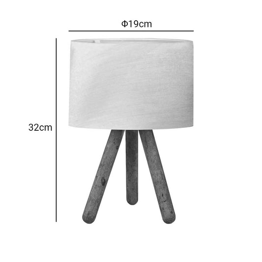 Επιτραπέζιο φωτιστικό PWL-1071 Ι pakoworld Ε27 μπεζ -καρυδί Φ19x32εκ - Hippiehome.gr