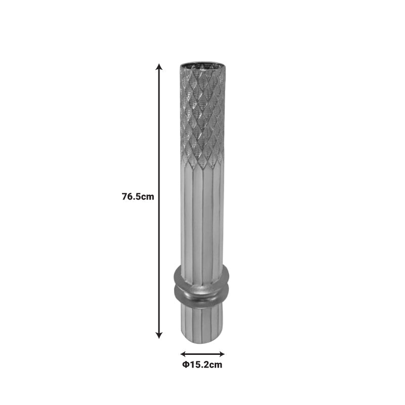 Διακοσμητικό βάζο δαπέδου Bruna Inart μέταλλο σε χρυσή και λευκή απόχρωση Φ15.2x76.5εκ - Hippiehome.gr