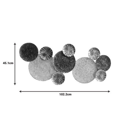 Διακοσμητικό τοίχου Apto Inart μέταλλο πολύχρωμο 102.2x3.2x45.1εκ - Hippiehome.gr
