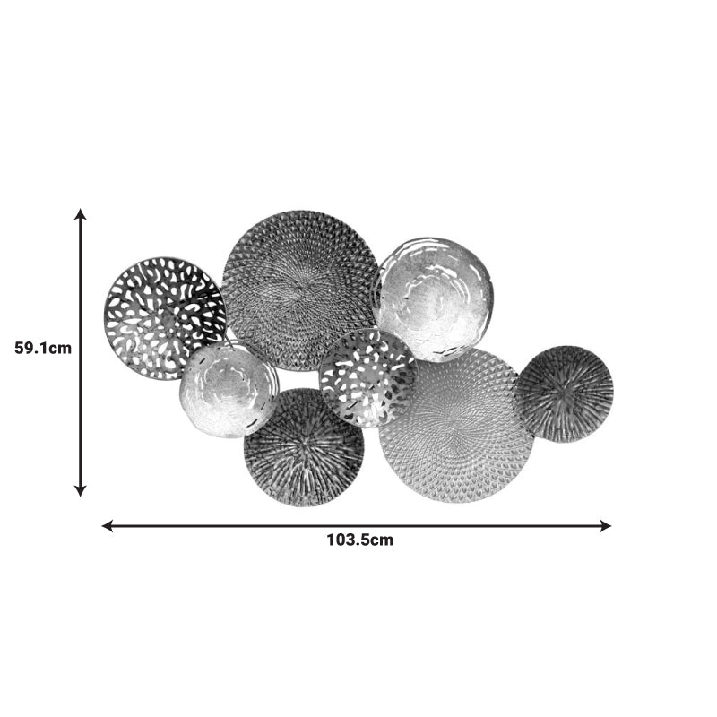 Διακοσμητικό τοίχου Lorenzo Inart μέταλλο πολύχρωμο 103.5x5.1x59.1εκ - Hippiehome.gr