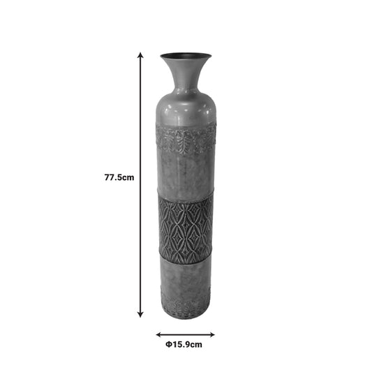 Διακοσμητικό βάζο δαπέδου Ancian Inart μέταλλο πολύχρωμο Φ15.9x77.5εκ - Hippiehome.gr
