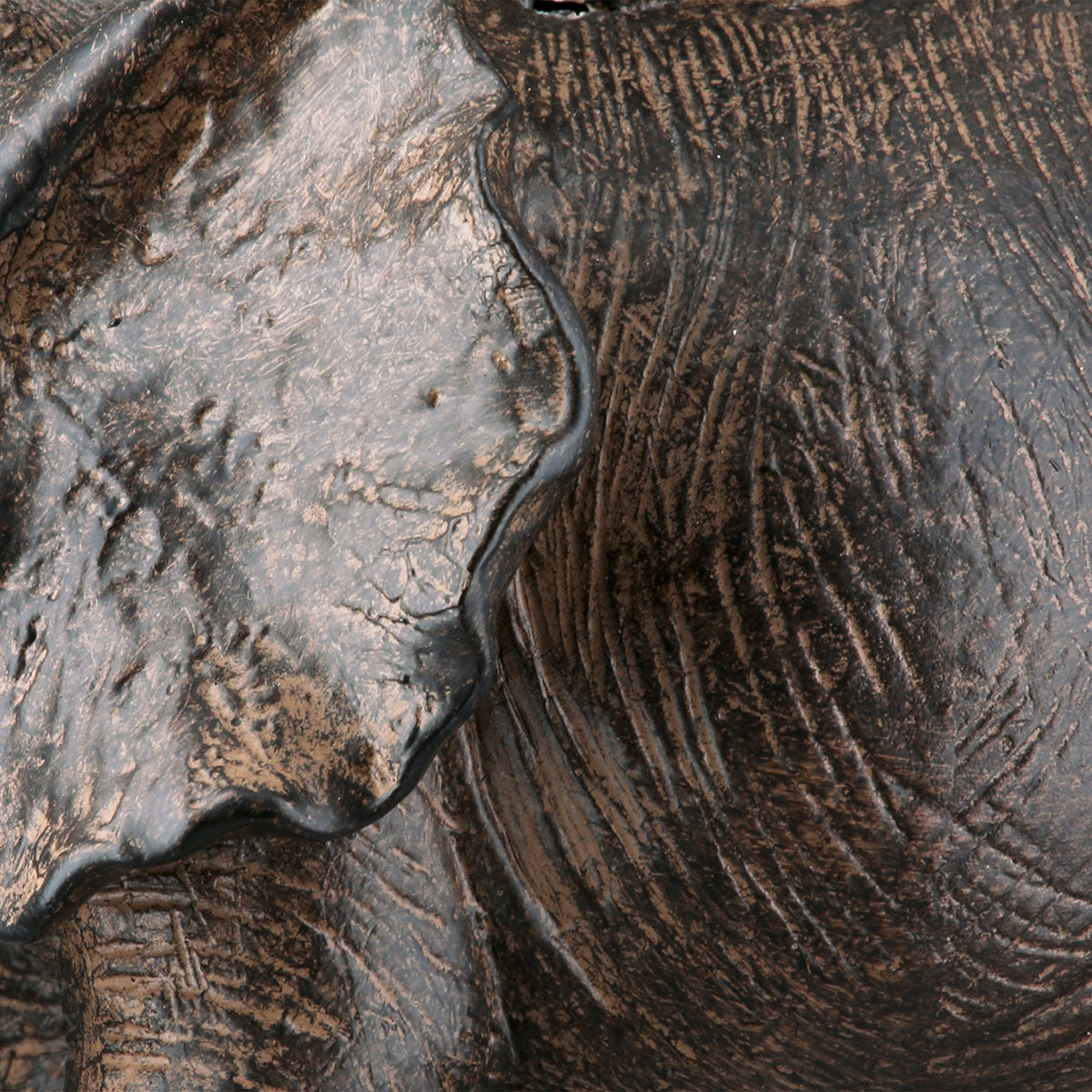 Figure Elephant Synthetic Resin Brown Ποικιλία 3 φορές 10X15X16Cm 10X15X16Cm - Hippiehome.gr