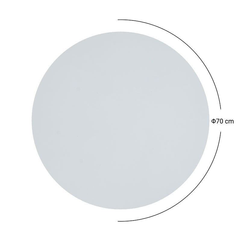 Επιφάνεια τραπεζιού Melody pakoworld HPL λευκό μαρμάρου Φ70εκ πάχους 12mm - Hippiehome.gr