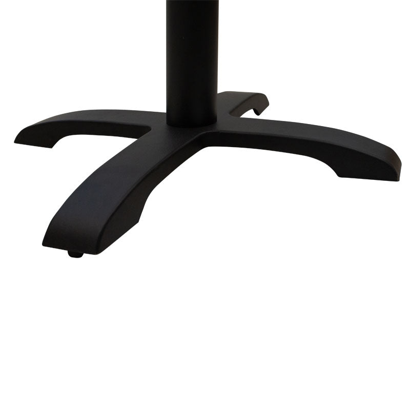 Βάση τραπεζιού bar μεσαίου ύψους Poise pakoworld μαντέμι τετράνυχη μαύρη 62x62x94εκ - Hippiehome.gr