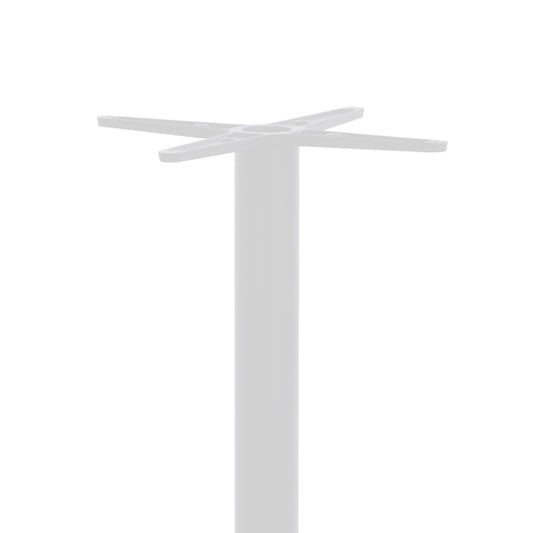 Βάση τραπεζιού bar Closet pakoworld μεταλλική λευκή-μαύρη Φ40x108εκ - Hippiehome.gr