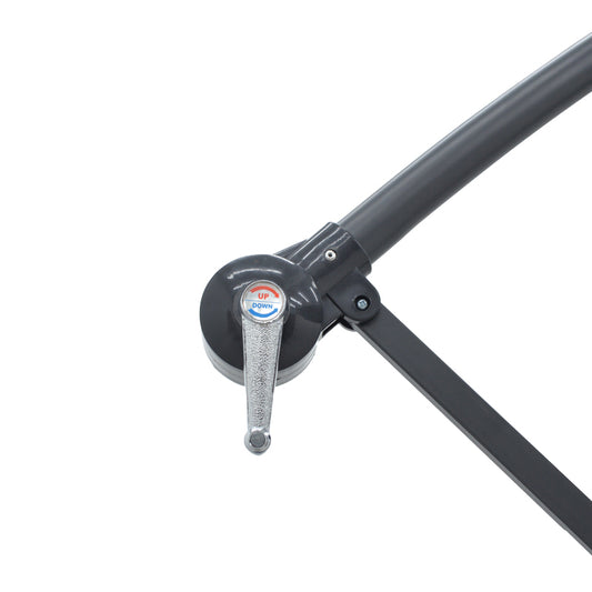 Ομπρέλα με βάση Jiopel pakoworld μονοκόμματος ιστός αλουμίνιο-ύφασμα μπεζ-γκρι Φ3m - Hippiehome.gr