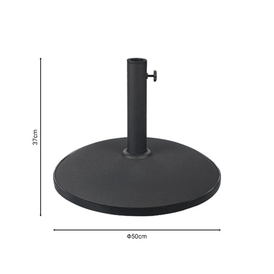 Βάση ομπρέλας Elfie pakoworld τσιμέντο μαύρο 25kg Φ50εκ - Hippiehome.gr