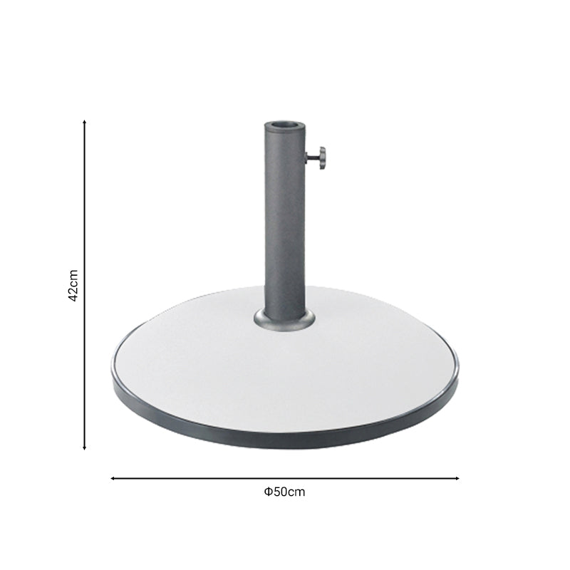 Βάση ομπρέλας Zicko pakoworld τσιμέντο λευκό 35kg Φ50εκ - Hippiehome.gr