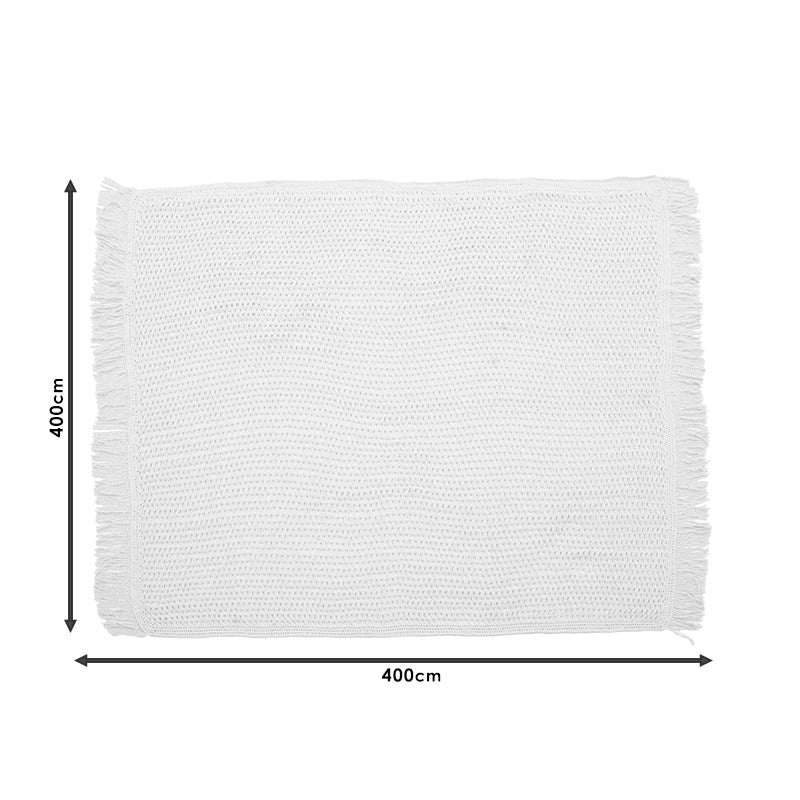 Δίχτυ σκίασης Roof pakoworld μακραμέ μαύρο 4x4m - Hippiehome.gr