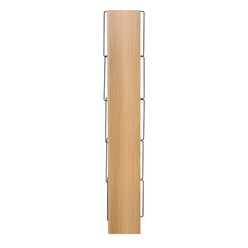 Βιβλιοθήκη mini Tars pakoworld sonoma-μαύρο 50x22x150εκ - Hippiehome.gr