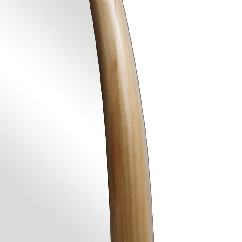 Καθρέπτης οβάλ Marly pakoworld mdf σε φυσική απόχρωση 50.5x4x127εκ - Hippiehome.gr