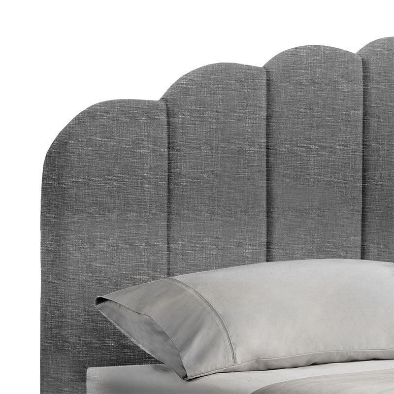 Κρεβάτι διπλό Tatiana pakoworld ύφασμα ανθρακί με αποθηκευτικό χώρο 160x200εκ - Hippiehome.gr