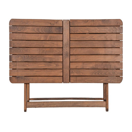 Τραπέζι Retto pakoworld μασίφ ξύλο οξιάς καρυδί εμποτισμού 120x75x71εκ - Hippiehome.gr