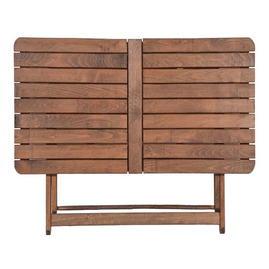 Τραπέζι Retto pakoworld μασίφ ξύλο οξιάς καρυδί εμποτισμού 140x80x76εκ - Hippiehome.gr