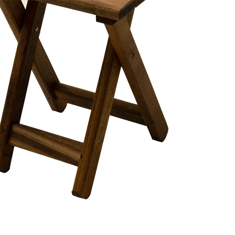 Τραπέζι Retto pakoworld μασίφ ξύλο οξιάς καρυδί εμποτισμού 45x45x48εκ - Hippiehome.gr