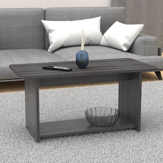 Τραπέζι Kumba pakoworld σε ανθρακί-wenge απόχρωση 80x40x42εκ - Hippiehome.gr