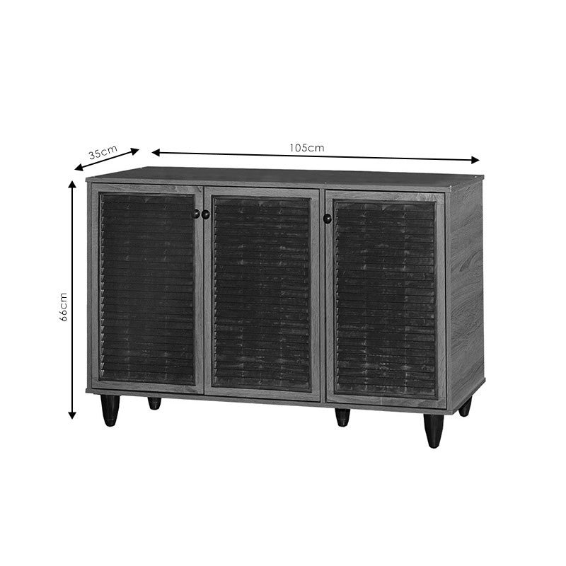 Παπουτσοθήκη-ντουλάπι Ronan pakoworld χρώμα καρυδί 105x35x66εκ - Hippiehome.gr