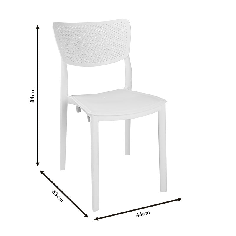 Καρέκλα Ignite pakoworld PP λευκό - Hippiehome.gr