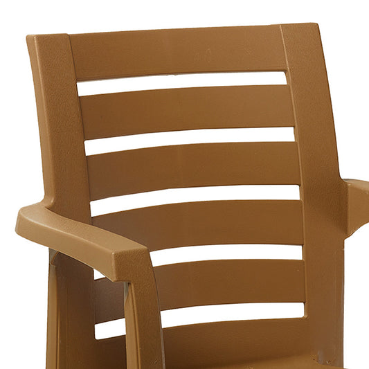 Πολυθρόνα Fiery pakoworld PP σε καφέ απόχρωση - Hippiehome.gr