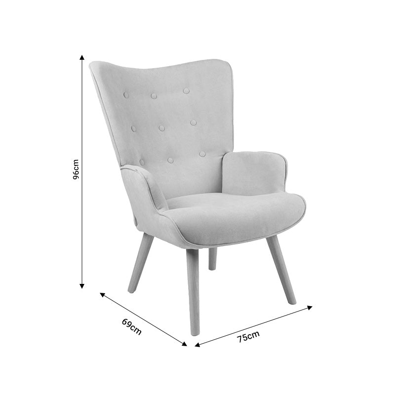 Πολυθρόνα Fluffy pakoworld μπουκλέ κρεμ-φυσικό 75x69x96εκ - Hippiehome.gr