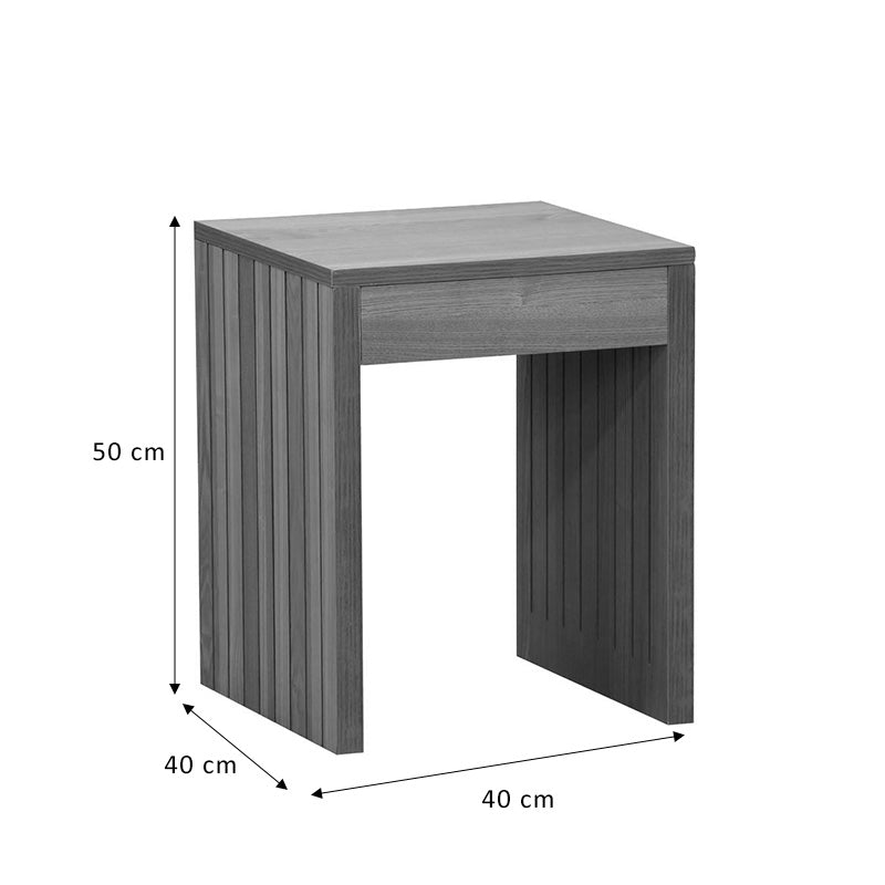 Βοηθητικό τραπέζι Focused pakoworld MDF φυσικό 40x40x50εκ - Hippiehome.gr