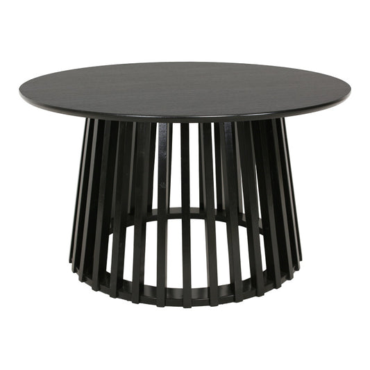 Τραπέζι σαλονιού Domonic pakoworld mdf σε μαύρη απόχρωση Φ80x45εκ - Hippiehome.gr