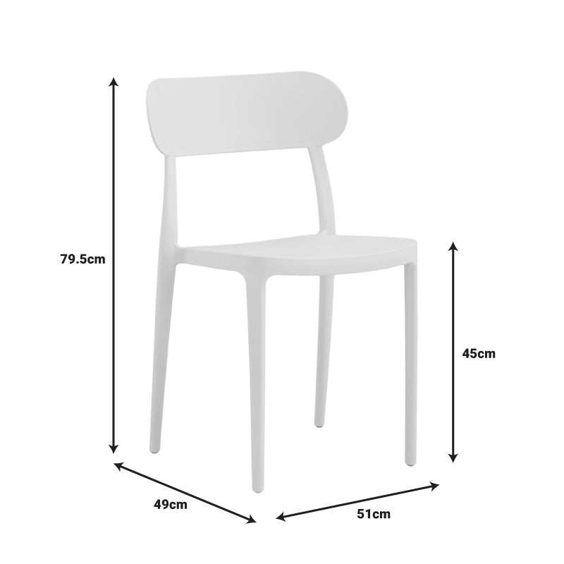 Καρέκλα Amvroan στοιβαζόμενη pakoworld με UV protection cappuccino pp 51x49x79.5εκ - Hippiehome.gr