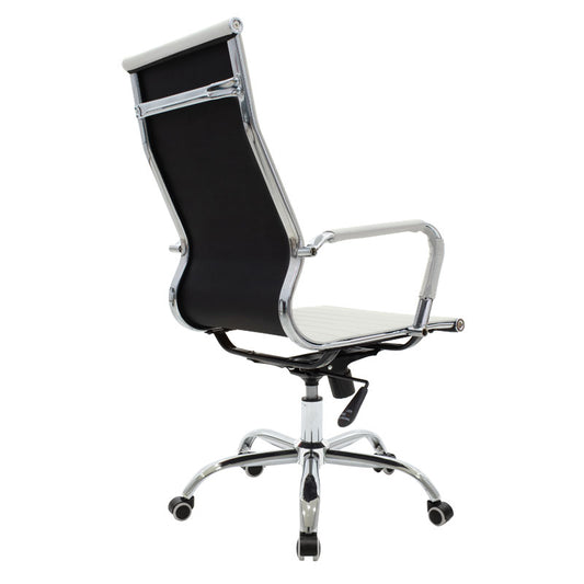 Καρέκλα γραφείου διευθυντή Valter pakoworld λευκό pu 55.5x58x108εκ - Hippiehome.gr