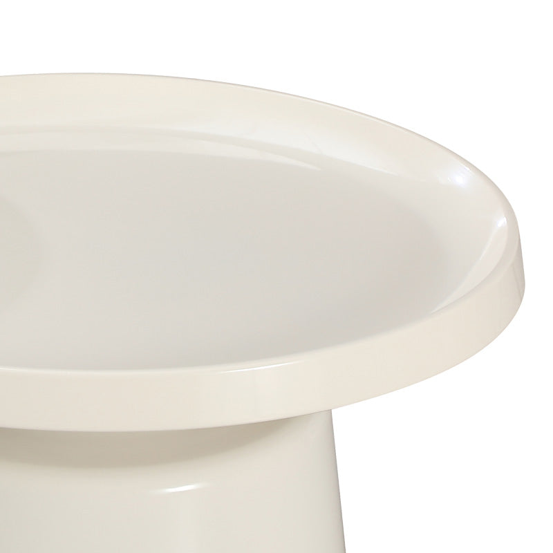 Τραπέζι σαλονιού Ginoze pakoworld μέταλλο σε λευκή απόχρωση Φ70x38εκ - Hippiehome.gr