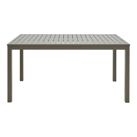 Τραπέζι Kliton pakoworld αλουμίνιο σε σαμπανιζέ απόχρωση 150x80x74εκ - Hippiehome.gr