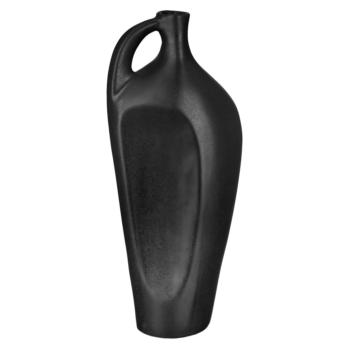 Βάζο Μπουκαλιού "Nera" Κεραμικό Μαύρο 105X6X25Cm 105X6X25Cm - Hippiehome.gr