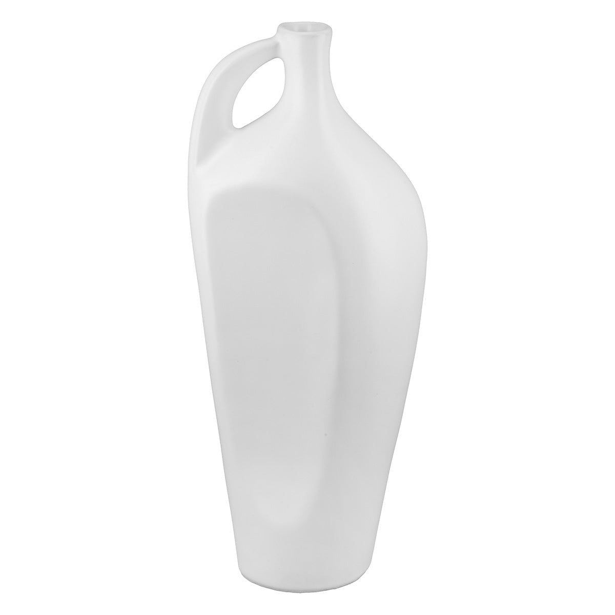 Βάζο μπουκαλιού "Bianca" Κεραμικό Λευκό 105X6X25Cm 105X6X25Cm - Hippiehome.gr