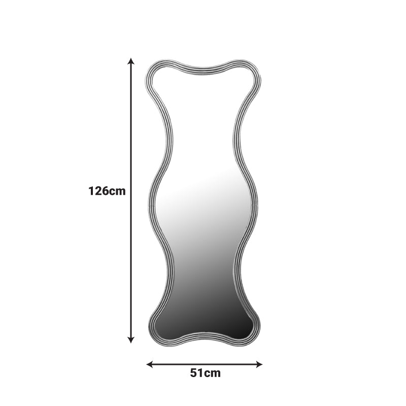 Καθρέπτης Boulen Inart μέταλλο σε χρυσή απόχρωση 51x2x126εκ - Hippiehome.gr