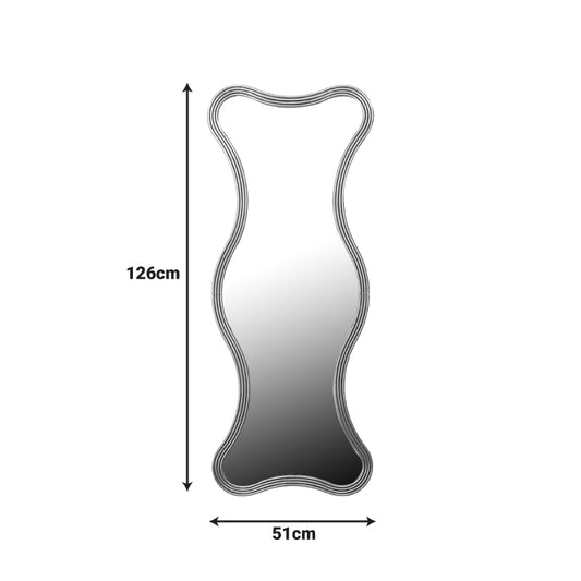 Καθρέπτης Boulen Inart μέταλλο σε χρυσή απόχρωση 51x2x126εκ - Hippiehome.gr