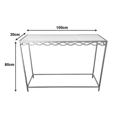 Κονσόλα Benda Inart μέταλλο σε χρυσή απόχρωση 100x30x80εκ - Hippiehome.gr
