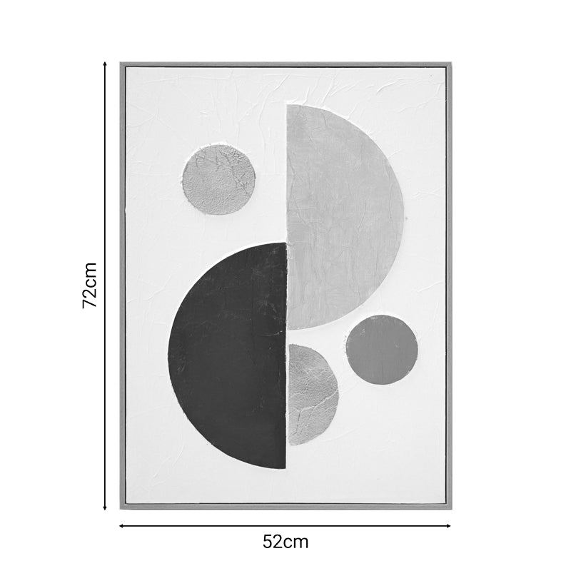 Πίνακας σε καμβά Geometric I 3D Inart 52x4.5x72εκ - Hippiehome.gr