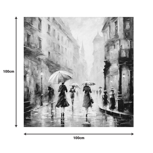 Πίνακας σε καμβά Nightdream II Inart 100x3x100εκ - Hippiehome.gr