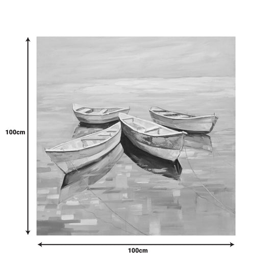 Πίνακας σε καμβά Boatty Inart 100x3x100εκ - Hippiehome.gr