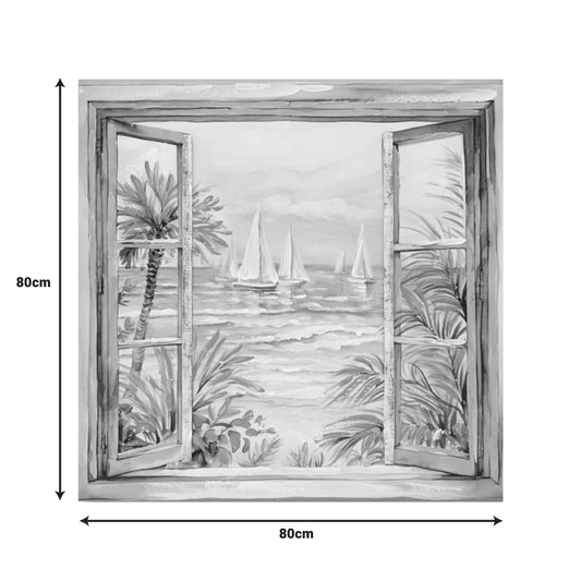 Πίνακας σε καμβά Deive 3D Inart 80x3x80εκ - Hippiehome.gr