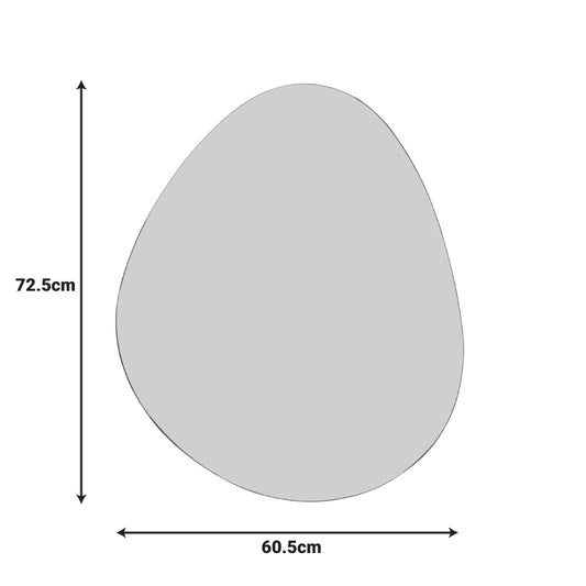 Καθρέπτης Hahoe pakoworld 60x1x72.5εκ - Hippiehome.gr